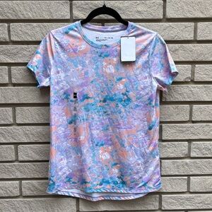 Under Armour Girls Short Sleeve Tee - Abstract Pastel Print SzXL